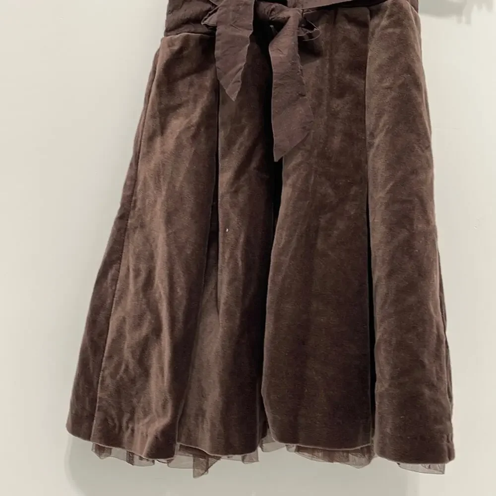 Janie And Jack Girls Party Dress Brown Size 3T NWOT